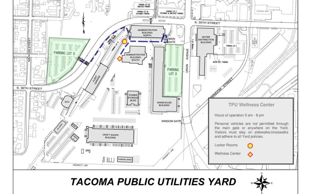 TPU Site Map (click on the map to enlarge)